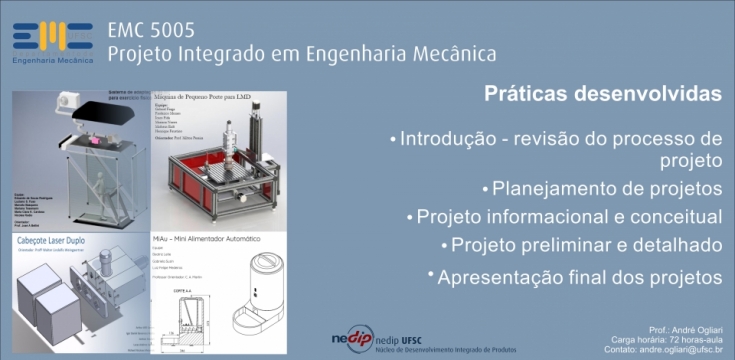 EMC 5005 - Projeto integrado em engenharia mecânica