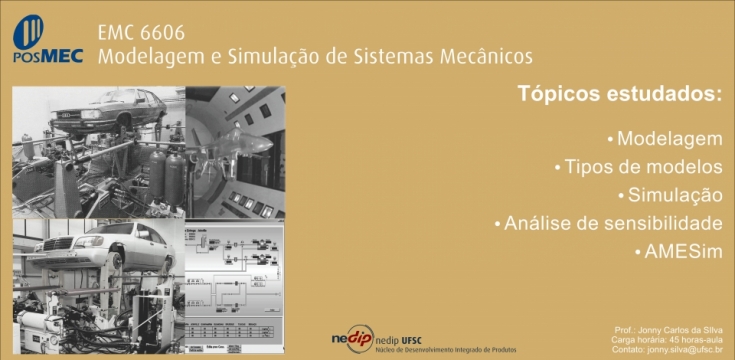 EMC 6606 - Modelagem e simulação de sistemas mecânicos